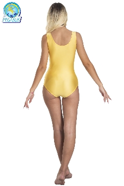 BODY LYCRA SMANICATO DONNA GIALLO ORO